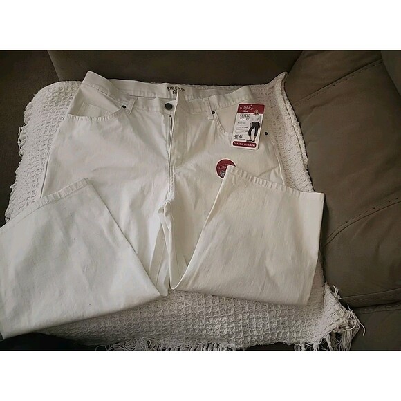 New Riders By Lee Classic Fit Capri White Size 16 - Picture 1 of 5
